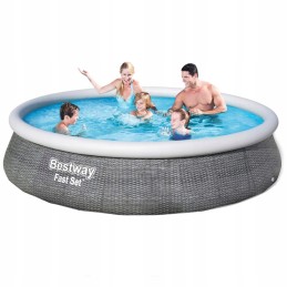 Išplečiamas sodo baseinas 396 x 84 cm komplektas 16in1 bestway 57376