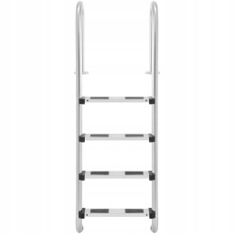 Nerūdijančio plieno baseino kopėčios, 4 pakopos, 1570 mm