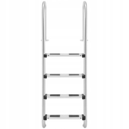 Nerūdijančio plieno baseino kopėčios, 4 pakopos, 1570 mm