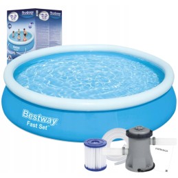 Sodo plėtimosi baseinas su siurbliu 366x76 cm bestway 57274