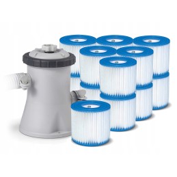 Filtro siurblys baseinams 1250l h intex 28602 29007 13 filtrų