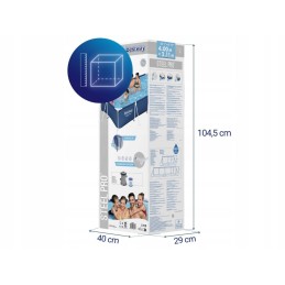Sodo baseinas 400x211x81 rėmas su siurbliu bestway 56424 modelis 2024