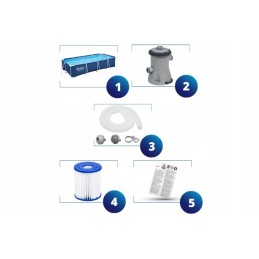 Sodo baseinas 400x211x81 rėmas su siurbliu bestway 56424 modelis 2024