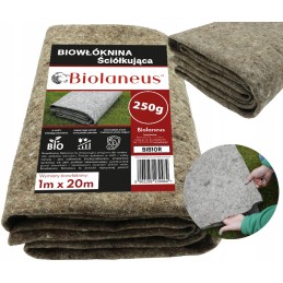 ✨ Labai storas biotekstilės mulčiavimas iš avies vilnos biolaneus 1x20m 250g