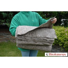 ✨ Labai storas biotekstilės mulčiavimas iš avies vilnos biolaneus 1x20m 250g