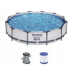 Bestway 366 cm plieninio karkaso baseinas sodui