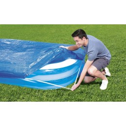 305 x 183 pripučiamas baseinas 54009 uždengtas rutuliniu kilimėliu