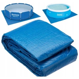 305 x 183 pripučiamas baseinas 54009 uždengtas rutuliniu kilimėliu