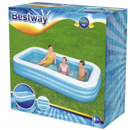 305 x 183 pripučiamas baseinas 54009 uždengtas rutuliniu kilimėliu