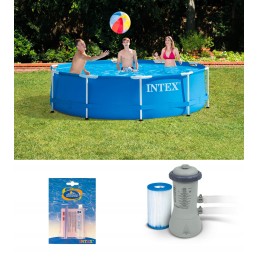 Didelis apvalus sodo rėmo baseinas 28212 366x76