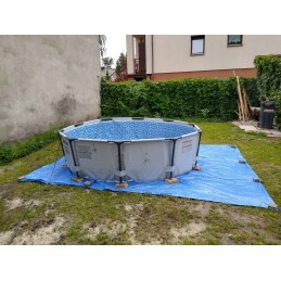 Sodo baseino baseinas 305x76cm 4in1 rinkinys