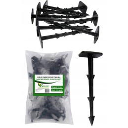 ✨ 15 cm dantyti kaiščiai agrotekstilei tvirtinti, agrotekstilei kaz1000r 1000 vnt.