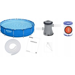 Bestway karkasa baseins 396x84cm 8in1 5612e
