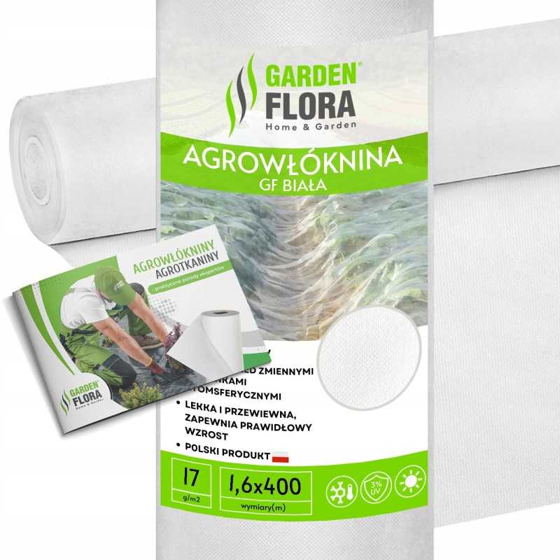 Balta agrotekstilė 1,6x400m žiemos-pavasario danga 17g agro UV+ danga