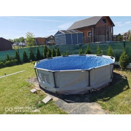 Plieninis pro max rėmo baseinas 305x76 apvalus 10 pėdų