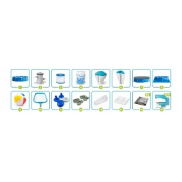 Plieninis sodo baseinas 305 x 76 cm 16in1 intex 28202gn