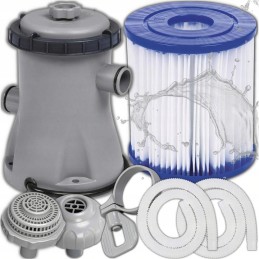 Bestway išsiplėtimo baseinas 366x76cm, 13 viename filtro siurblys