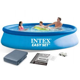 Išplečiamasis sodo baseinas 396 x 84 cm intex 28143 2in1