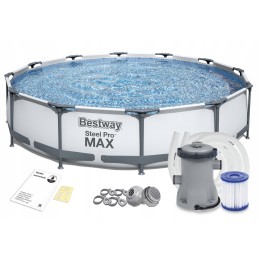 Bestway rėmo baseinas 366x76 56416 rinkinys 10in1