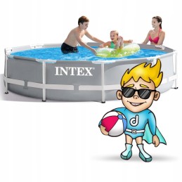 Plieninis sodo baseinas 305 x 76 cm rinkinys 15in1 intex 26702