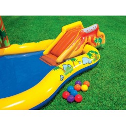 Dinozaurų žaidimų aikštelė su čiuožykla 249 x 191 x 10