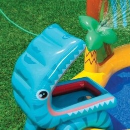 Dinozaurų žaidimų aikštelė su čiuožykla 249 x 191 x 10