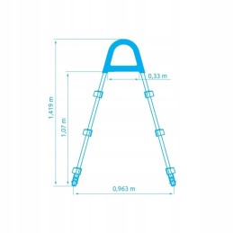 Laiptai baseinams Tampoje, sienų aukštis iki 1-07 m
