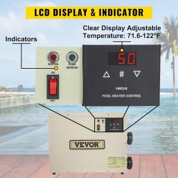 Vevor termostatas baseino šildymui 5 5 kw