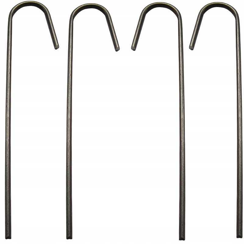 Metaliniai smeigtukai įvairių tipų agrotekstilei, agrotekstilei ir geotekstilei tvirtinti prie žemės, taip pat smeigtukai kurmių