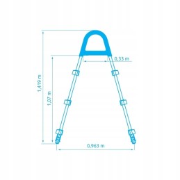Laiptai baseinams Tampoje, sienų aukštis iki 1-07 m