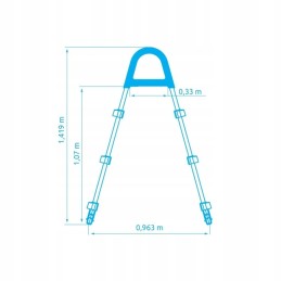 Laiptai baseinams Tampoje, sienų aukštis iki 1-07 m
