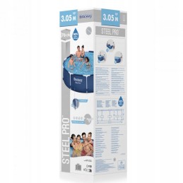 Bestway apvalus sodo karkasinis baseinas 56677