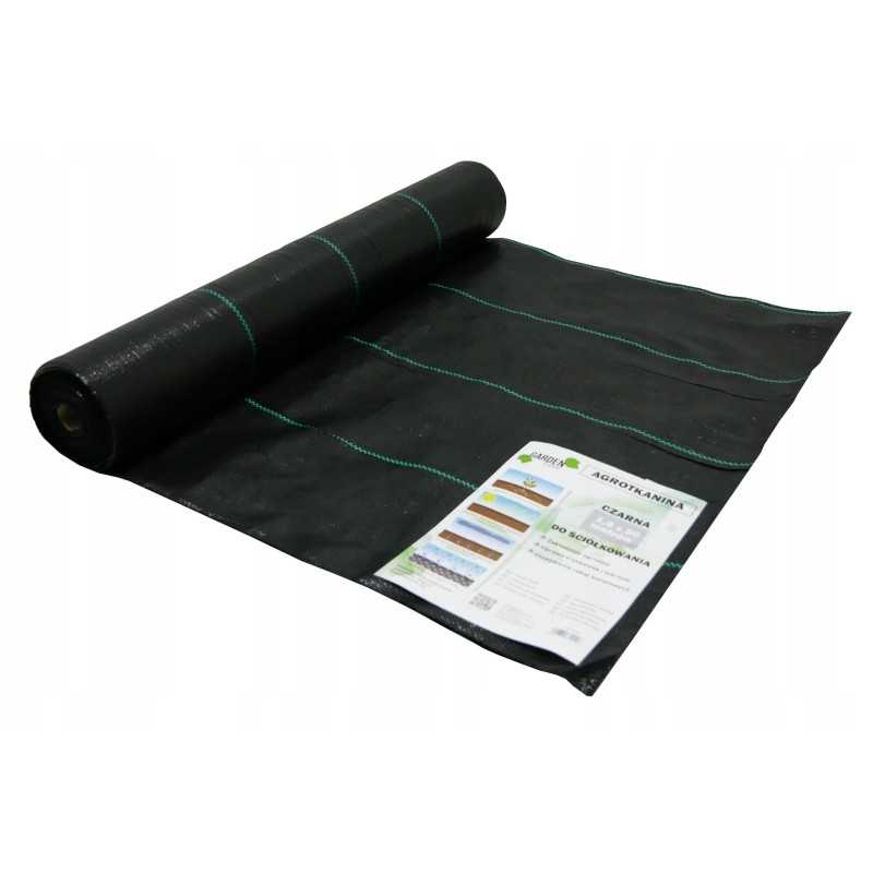 Agrotkanina gardenline juoda 1 6x100m 70g m2