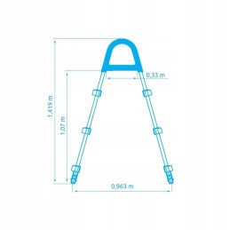 Laiptai baseinams Tampoje, sienų aukštis iki 1-07 m