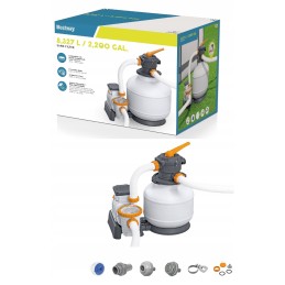 58499 smėlio filtro siurblys baseinams 8327l h bestway žarnų jungtys