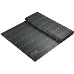 Gardenmate nuo piktžolių audinys, 2 x 15 m, vandeniui laidus audinys nuo piktžolių, neaustinis audinys nuo piktžolių, su apsauga