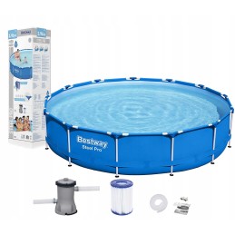 Bestway karkasinis baseinas 396x84cm 8in1 5612e