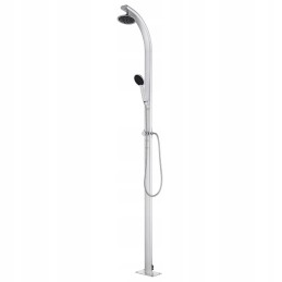 Vidaxl sodo dušas 215 cm aliuminio