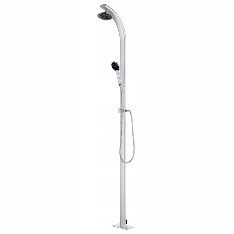 Vidaxl sodo dušas 215 cm aliuminio