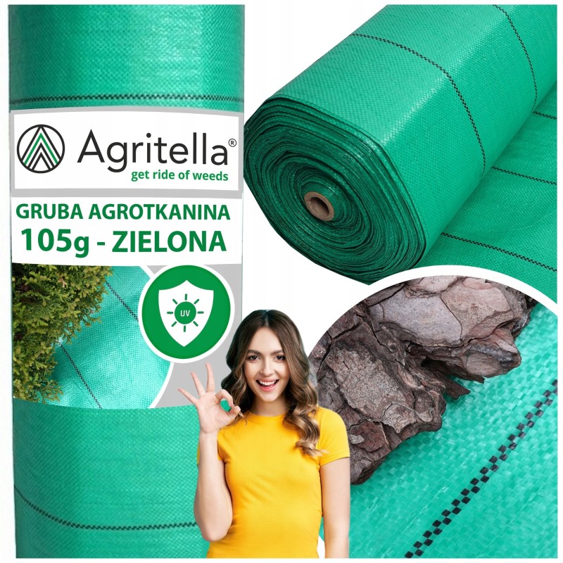 🌟_xDF1F_ storas agritella mulčiavimo audinys 105g 1,05x100m žalias