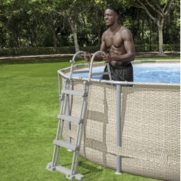 Saugios baseino kopėčios baseinui, 107 cm, bestway 58330