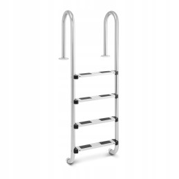 Nerūdijančio plieno baseino kopėčios, 4 pakopos, 1570 mm