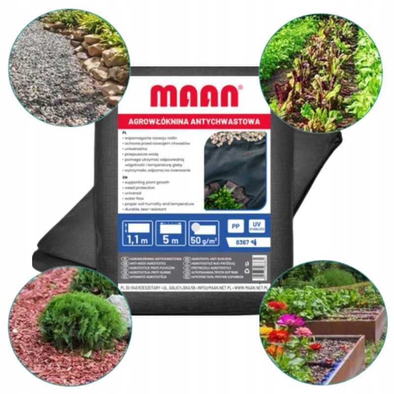 Agrotekstilės kilimėlis nuo piktžolių 50g storio universalus 1,1x5m agrotekstilė