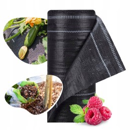 Juodas nuo piktžolių agrotekstilės 1,1x100m agrotekstilės kilimėlis piktžolėms 90g