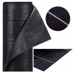 Juodas nuo piktžolių agrotekstilės 1,1x100m agrotekstilės kilimėlis piktžolėms 90g