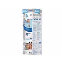 Apvalaus rėmo sodo baseinas, erdvus, stiprus, 2in1