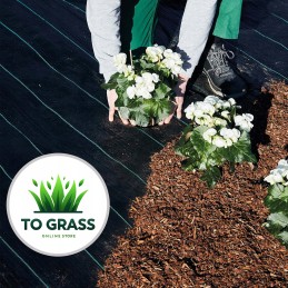 Agrotekstilė 90 g/m² 1,6x100m, juoda UV agrotekstilė, kilimėlis nuo piktžolių, nuo piktžolių