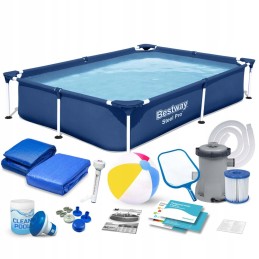 Stačiakampio rėmo baseinas 221x150x43 cm 16in1 bestway 56401n