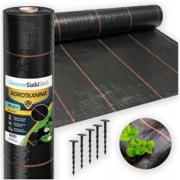 Agrotaudinis 90g 1 6x50 juodas augalinis audinys uv 3 be piktžolių be dieglių