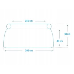 Išplečiamasis sodo baseinas 305x61 intex 28116 rinkinys 9in1 modelis 2024 m.